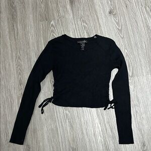 Lulu's Black Long Sleeve Top